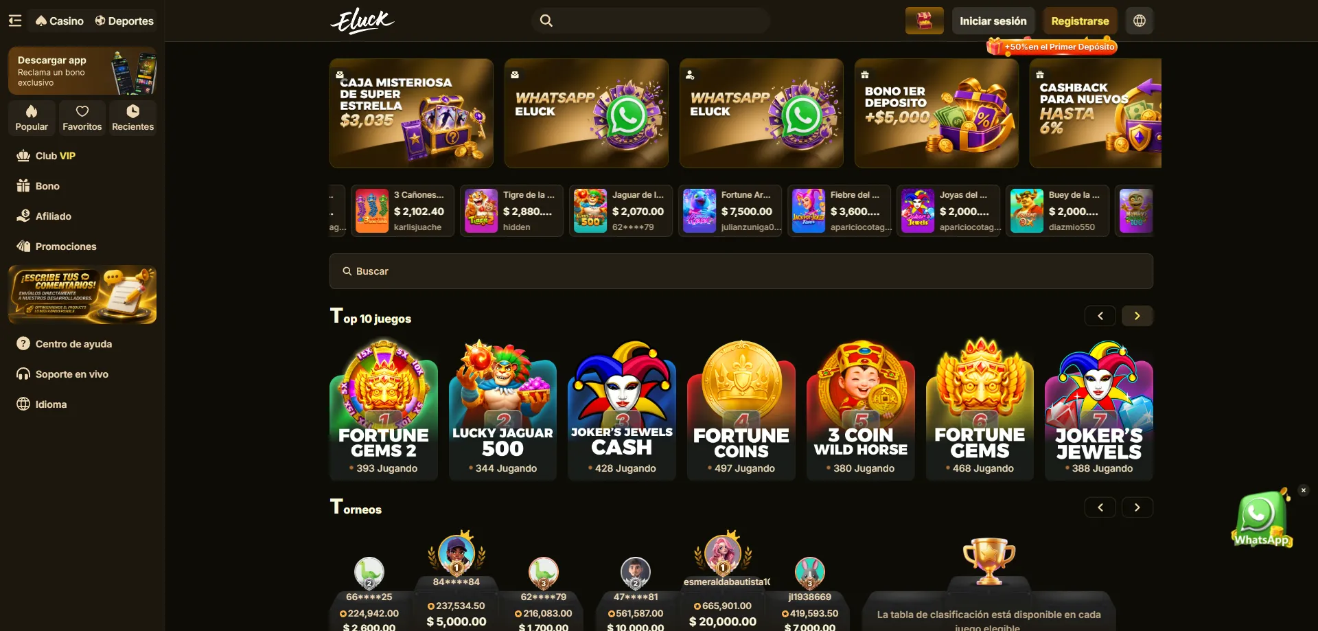 Eluck Casino en línea — plataforma de juegos y apuestas en MX